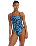 Women's TYR  Energia Cutoutfit Swimsuit - Blue)