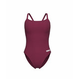Teambadpak voor meisjes Challenge Effen rood fandango-wit