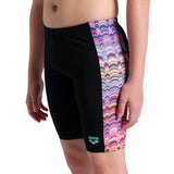 Boy's Ondulation Swim Jammer Black-multi violet