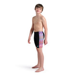 Boy's Ondulation Swim Jammer Black-multi violet