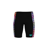 Boy's Ondulation Swim Jammer Black-multi violet