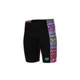 Boy's Ondulation Swim Jammer Black-multi violet