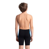 Maillot de bain garçon Panel noir-bleu river