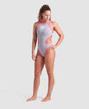 Arena Women's One Biglogo One Piece Sea-Foam/Fluo Pink
