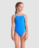 Girls' Swimsuit Challenge Solid Blue River-Artic Lime