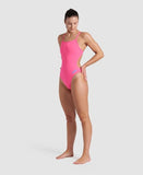 Women's Arena Team Swimsuit Challenge Solid Shocking Pink - Blue