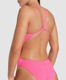 Women's Arena Team Swimsuit Challenge Solid Shocking Pink - Blue
