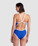 Arena Icons-badpak voor dames Super Fly Back Solid Royal - Wit