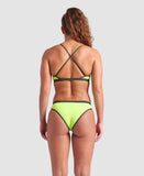 Women's Icons Bikini Cross Back Solid Artic Lime - Dark Sage