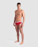Men's Icons Swim Low Waist Red-White
