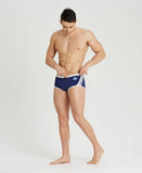 Heren Icons Swim Lage Taille Marine-Wit