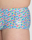 Men's Starfish Low Waist Swim Short White-Multi