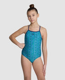 Marine-turquoise Starfish Lightdrop Back-meisjesmeisje