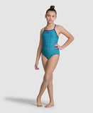 Marine-turquoise Starfish Lightdrop Back-meisjesmeisje