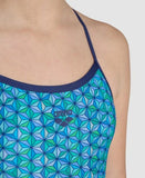 Marine-turquoise Starfish Lightdrop Back-meisjesmeisje