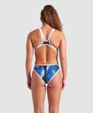 Arena Women's One Print Tech Back Black-Multi-White