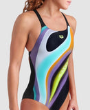 Arena Women's water fluids swimsuit swim pro back black multi black