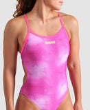 Women's Challenge Back Tie Dye Pink-multi-pink