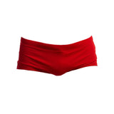 Men's Plain Front Trunks Still Red Solid