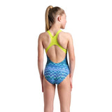 Girl's Ondulation Swimsuit Pro Back Navy-soft green