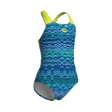 Girl's Ondulation Swimsuit Pro Back Navy-soft green