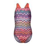 Girl's Ondulation Swimsuit Pro Back violet-coral