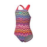 Girl's Ondulation Swimsuit Pro Back violet-coral