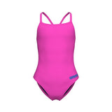Girls' Team Swimsuit Challenge Solid Shoking pink-blue river