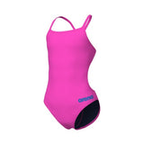 Girls' Team Swimsuit Challenge Solid Shoking pink-blue river