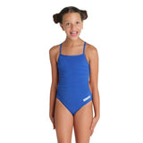 Girls' Team Swimsuit Challenge Solid Royal - White