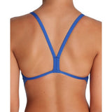 Girls' Team Swimsuit Challenge Solid Royal - White