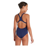 Teambadpak voor meisjes Swim Pro Solid Navy - Wit