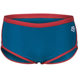 Heren Icons Swim lage taille blauw-Cosmo-rood