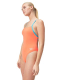 Women's Solid TieBack One Piece Siren Red