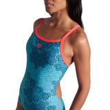 Women's Camo Kikko Swimsuit Challenge Back fluo red-multi