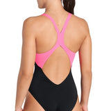 Women's Dreamline Swimsuit V Back black-shocking pink