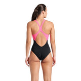 Women's Dreamline Swimsuit V Back black-shocking pink