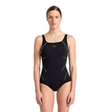 Women's Jewel One piece Low C Cup R black-white