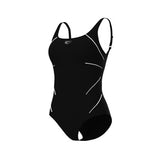 Women's Jewel One piece Low C Cup R black-white