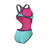 Arena Women's One Biglogo One Piece water-navy