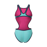 Arena Women's One Biglogo One Piece water-navy