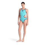 Arena Women's One Biglogo One Piece water-navy