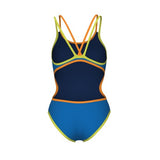 Women's One Double Cross Back blue-orange-green