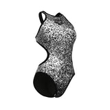 Women's One Paints Swimsuit Tech Back black white-black