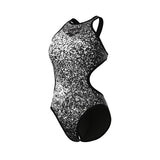 Women's One Paints Swimsuit Tech Back black white-black