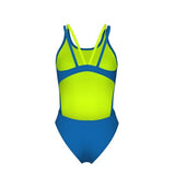 Women's Arena Swimsuit Tech Multi Solid Dark blue-river/artic-lime