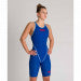 Femme Powerskin Carbon Core FX Kneeskin Dos Ouvert Bleu Océan