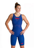 Femme Powerskin Carbon Glide Kneeskin Openback Ocean - Rouge