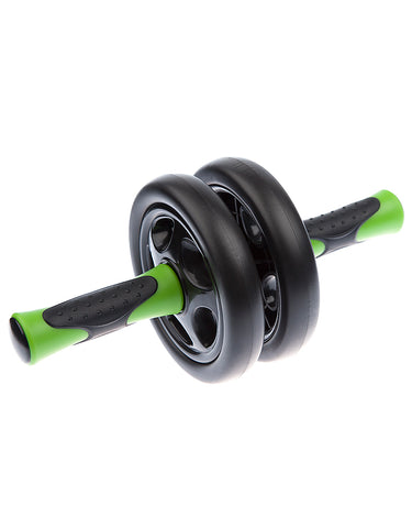 Roller Double Exercise Wheel Black-Green