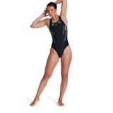 Dames End+ Allover Recordbreaker Bla / Geel